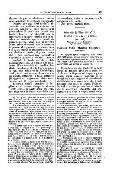 La Corte suprema di Roma raccolta periodica delle sentenze della Corte di cassazione di Roma