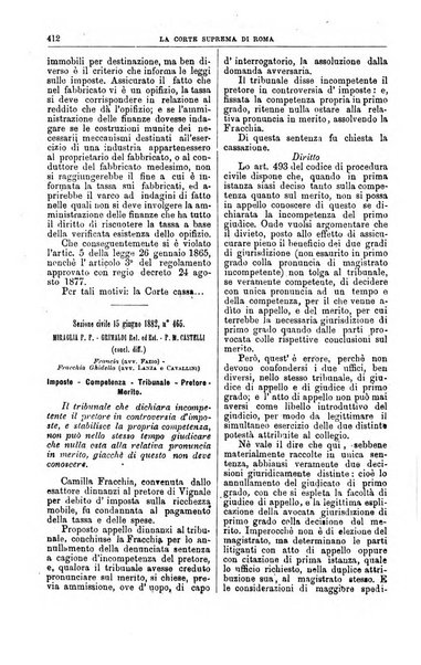 La Corte suprema di Roma raccolta periodica delle sentenze della Corte di cassazione di Roma