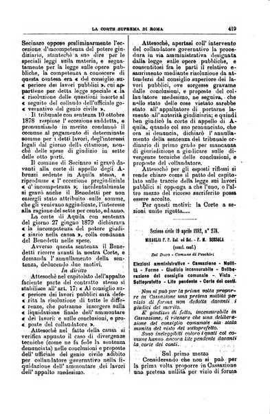 La Corte suprema di Roma raccolta periodica delle sentenze della Corte di cassazione di Roma