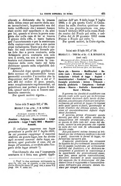 La Corte suprema di Roma raccolta periodica delle sentenze della Corte di cassazione di Roma