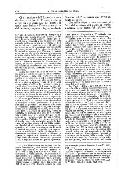 La Corte suprema di Roma raccolta periodica delle sentenze della Corte di cassazione di Roma