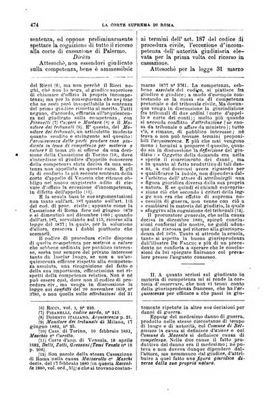 La Corte suprema di Roma raccolta periodica delle sentenze della Corte di cassazione di Roma