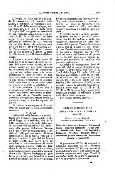 La Corte suprema di Roma raccolta periodica delle sentenze della Corte di cassazione di Roma