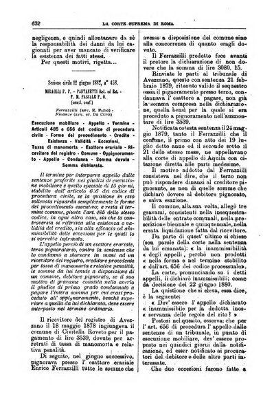 La Corte suprema di Roma raccolta periodica delle sentenze della Corte di cassazione di Roma