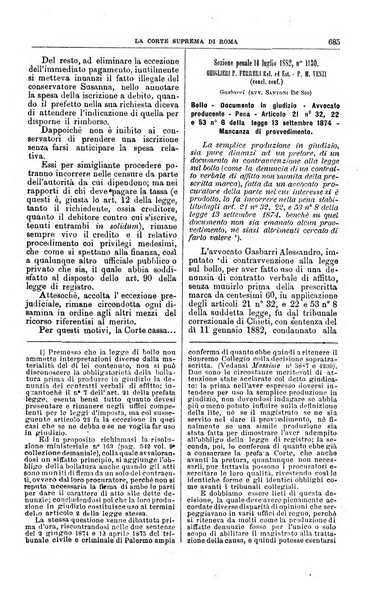 La Corte suprema di Roma raccolta periodica delle sentenze della Corte di cassazione di Roma