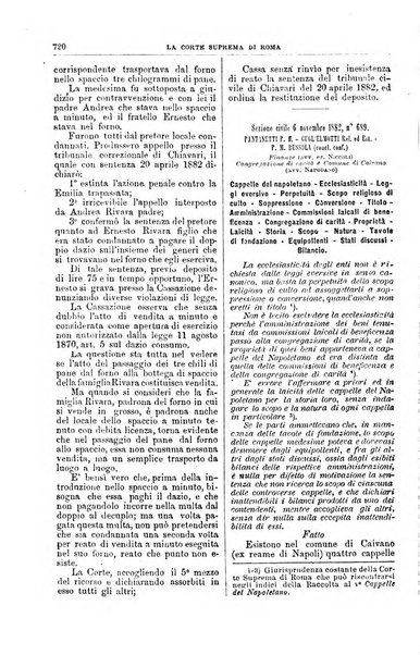 La Corte suprema di Roma raccolta periodica delle sentenze della Corte di cassazione di Roma