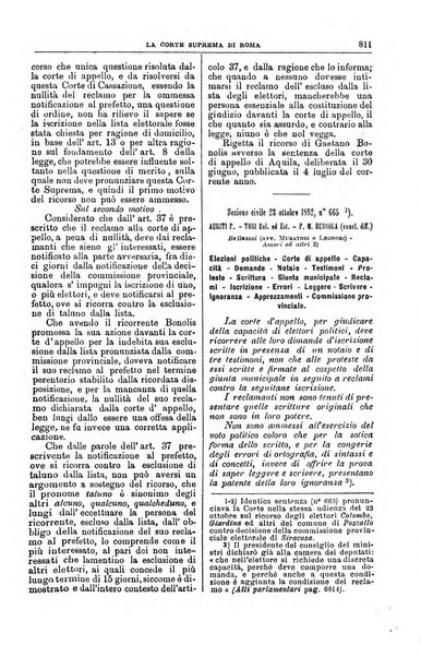 La Corte suprema di Roma raccolta periodica delle sentenze della Corte di cassazione di Roma