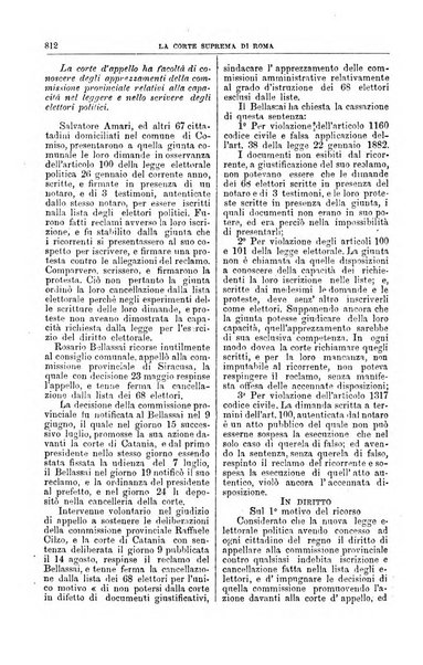 La Corte suprema di Roma raccolta periodica delle sentenze della Corte di cassazione di Roma