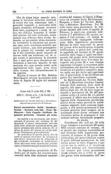 La Corte suprema di Roma raccolta periodica delle sentenze della Corte di cassazione di Roma