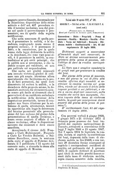 La Corte suprema di Roma raccolta periodica delle sentenze della Corte di cassazione di Roma