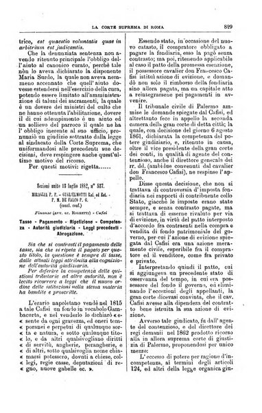 La Corte suprema di Roma raccolta periodica delle sentenze della Corte di cassazione di Roma