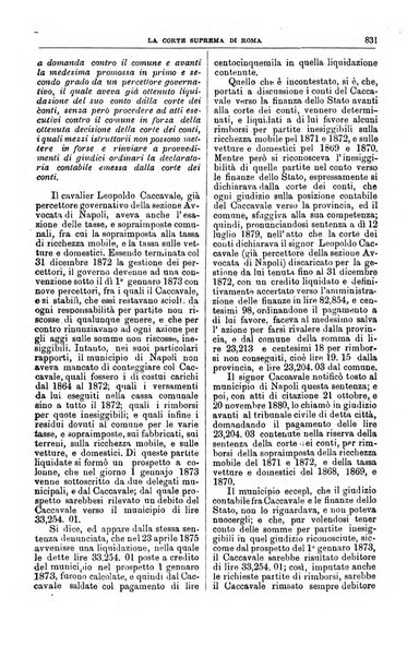 La Corte suprema di Roma raccolta periodica delle sentenze della Corte di cassazione di Roma