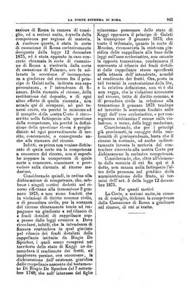 La Corte suprema di Roma raccolta periodica delle sentenze della Corte di cassazione di Roma