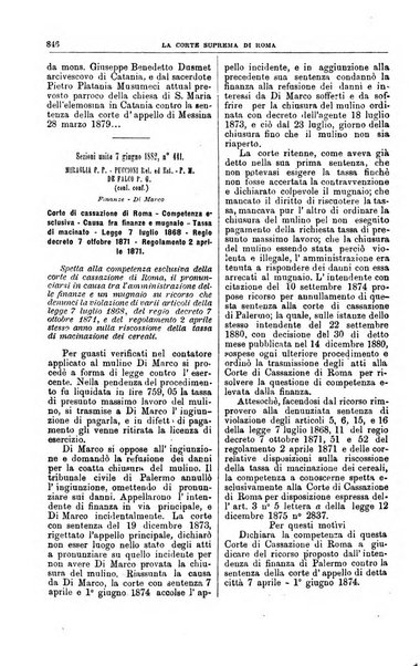 La Corte suprema di Roma raccolta periodica delle sentenze della Corte di cassazione di Roma