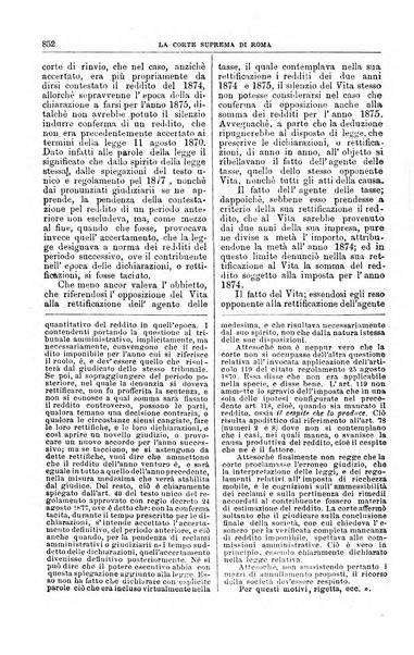 La Corte suprema di Roma raccolta periodica delle sentenze della Corte di cassazione di Roma