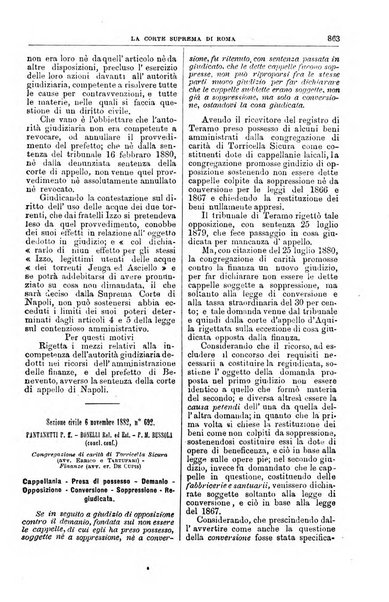 La Corte suprema di Roma raccolta periodica delle sentenze della Corte di cassazione di Roma