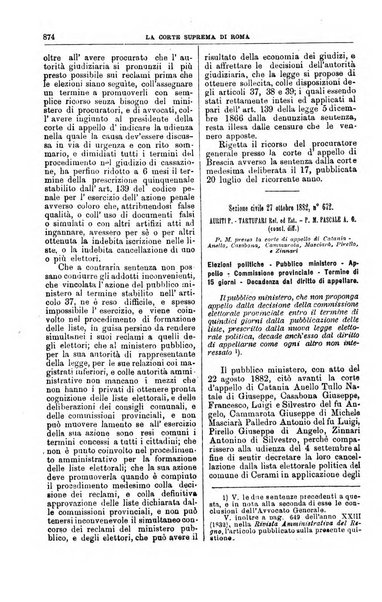 La Corte suprema di Roma raccolta periodica delle sentenze della Corte di cassazione di Roma