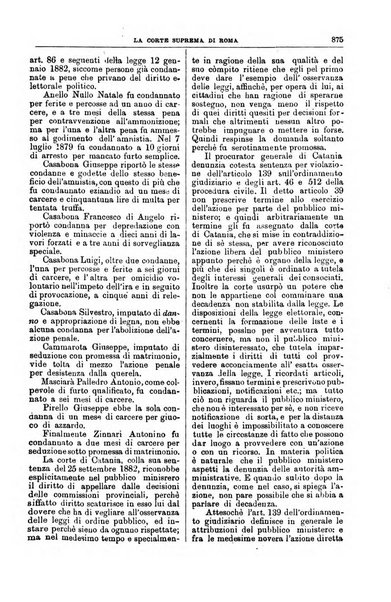 La Corte suprema di Roma raccolta periodica delle sentenze della Corte di cassazione di Roma