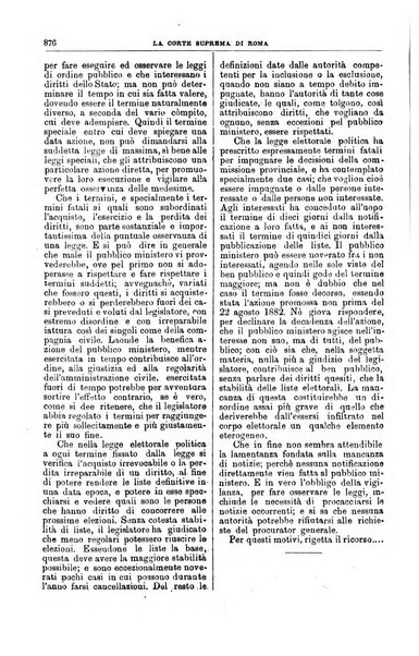 La Corte suprema di Roma raccolta periodica delle sentenze della Corte di cassazione di Roma