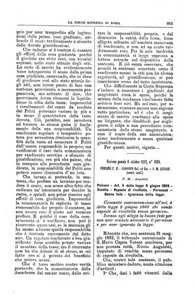 La Corte suprema di Roma raccolta periodica delle sentenze della Corte di cassazione di Roma