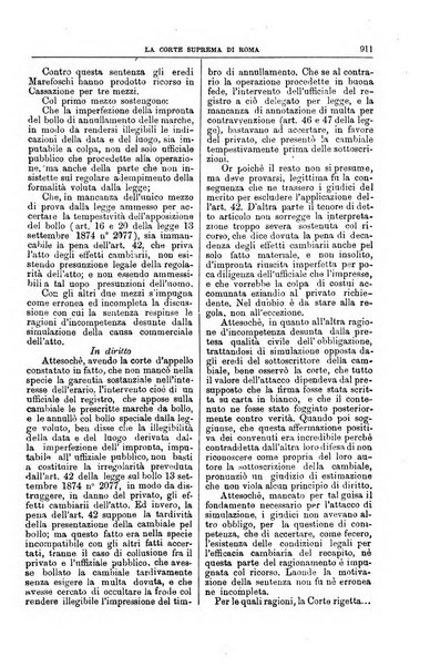 La Corte suprema di Roma raccolta periodica delle sentenze della Corte di cassazione di Roma