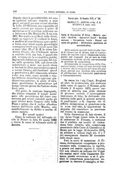 La Corte suprema di Roma raccolta periodica delle sentenze della Corte di cassazione di Roma