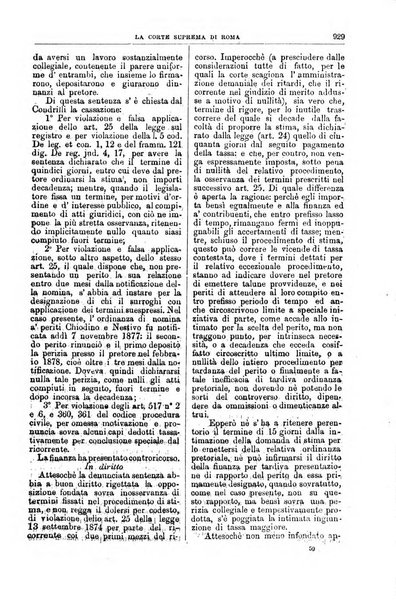 La Corte suprema di Roma raccolta periodica delle sentenze della Corte di cassazione di Roma