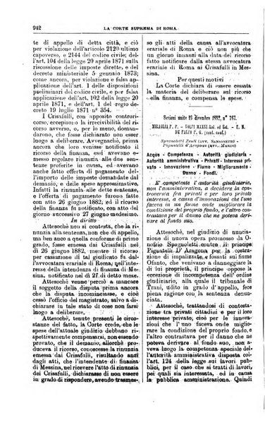 La Corte suprema di Roma raccolta periodica delle sentenze della Corte di cassazione di Roma