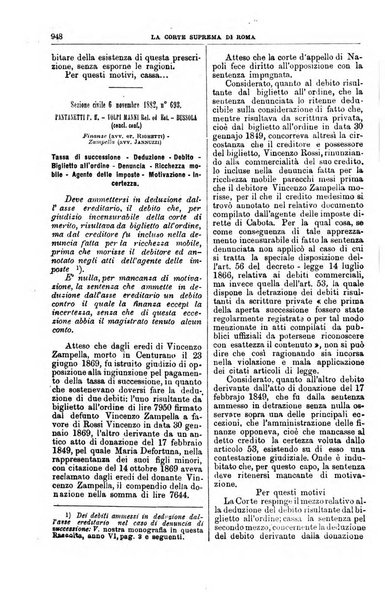 La Corte suprema di Roma raccolta periodica delle sentenze della Corte di cassazione di Roma