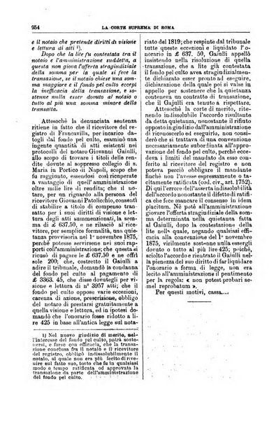 La Corte suprema di Roma raccolta periodica delle sentenze della Corte di cassazione di Roma