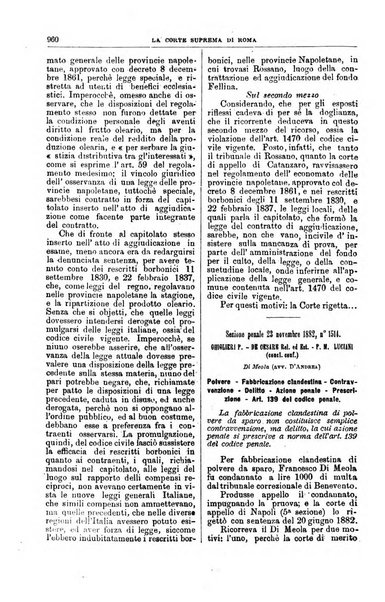 La Corte suprema di Roma raccolta periodica delle sentenze della Corte di cassazione di Roma