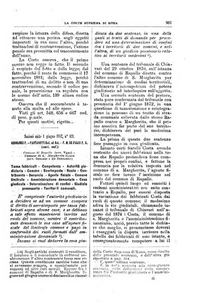 La Corte suprema di Roma raccolta periodica delle sentenze della Corte di cassazione di Roma