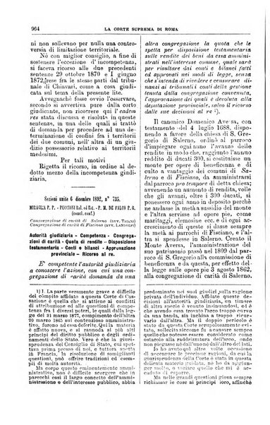 La Corte suprema di Roma raccolta periodica delle sentenze della Corte di cassazione di Roma