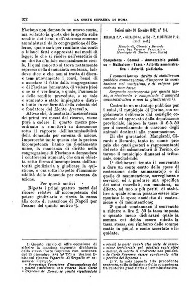 La Corte suprema di Roma raccolta periodica delle sentenze della Corte di cassazione di Roma