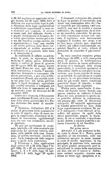 La Corte suprema di Roma raccolta periodica delle sentenze della Corte di cassazione di Roma