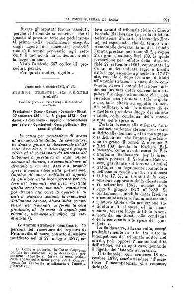 La Corte suprema di Roma raccolta periodica delle sentenze della Corte di cassazione di Roma