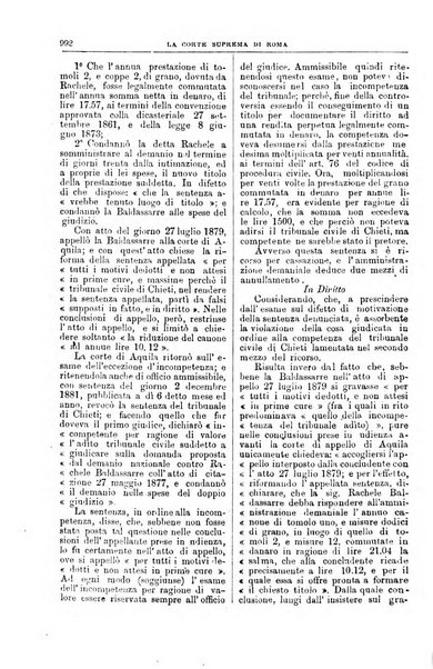 La Corte suprema di Roma raccolta periodica delle sentenze della Corte di cassazione di Roma