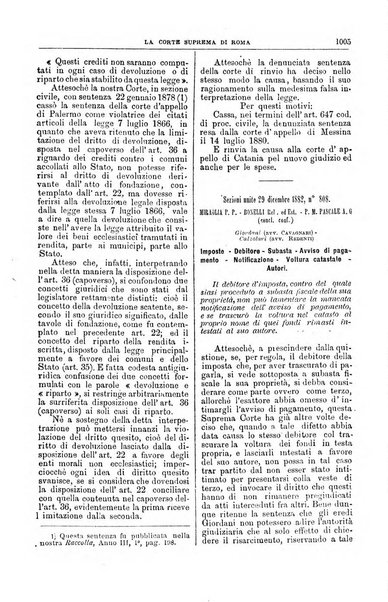 La Corte suprema di Roma raccolta periodica delle sentenze della Corte di cassazione di Roma