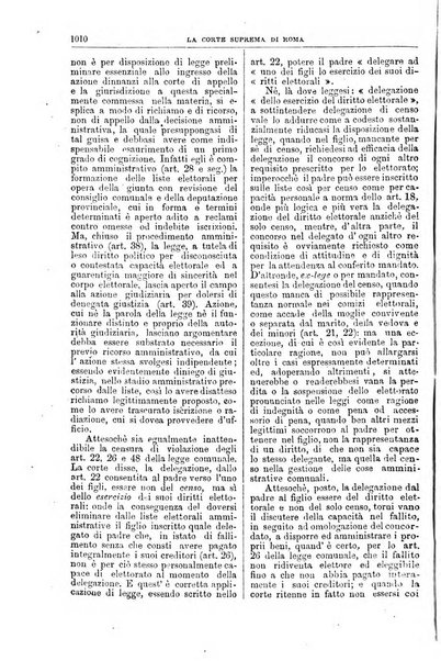 La Corte suprema di Roma raccolta periodica delle sentenze della Corte di cassazione di Roma