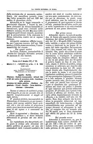 La Corte suprema di Roma raccolta periodica delle sentenze della Corte di cassazione di Roma