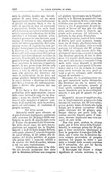 La Corte suprema di Roma raccolta periodica delle sentenze della Corte di cassazione di Roma