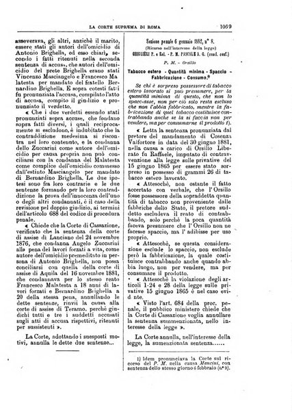 La Corte suprema di Roma raccolta periodica delle sentenze della Corte di cassazione di Roma