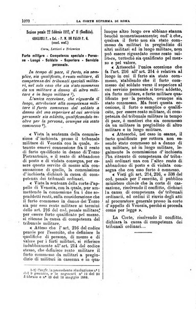 La Corte suprema di Roma raccolta periodica delle sentenze della Corte di cassazione di Roma