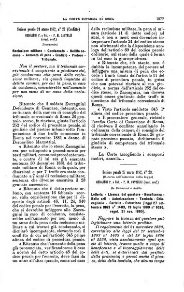 La Corte suprema di Roma raccolta periodica delle sentenze della Corte di cassazione di Roma