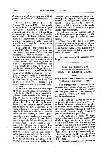 La Corte suprema di Roma raccolta periodica delle sentenze della Corte di cassazione di Roma