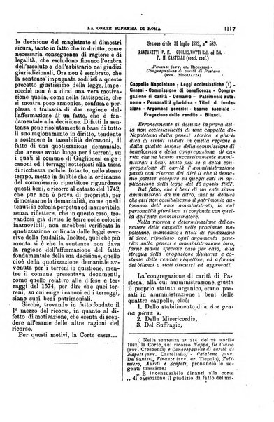 La Corte suprema di Roma raccolta periodica delle sentenze della Corte di cassazione di Roma