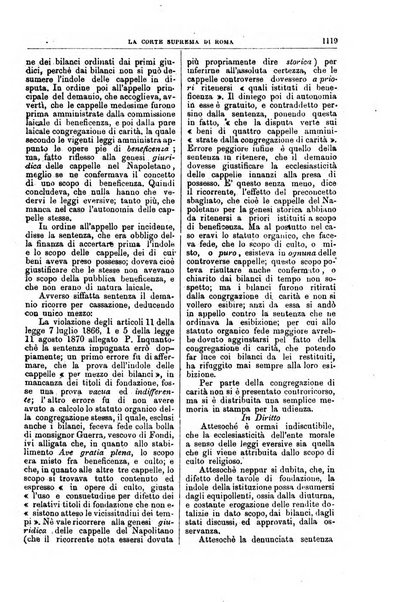 La Corte suprema di Roma raccolta periodica delle sentenze della Corte di cassazione di Roma