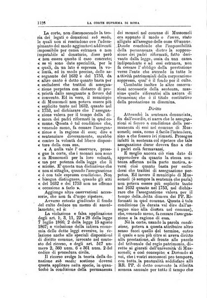 La Corte suprema di Roma raccolta periodica delle sentenze della Corte di cassazione di Roma