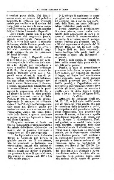 La Corte suprema di Roma raccolta periodica delle sentenze della Corte di cassazione di Roma