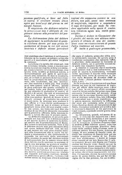 La Corte suprema di Roma raccolta periodica delle sentenze della Corte di cassazione di Roma